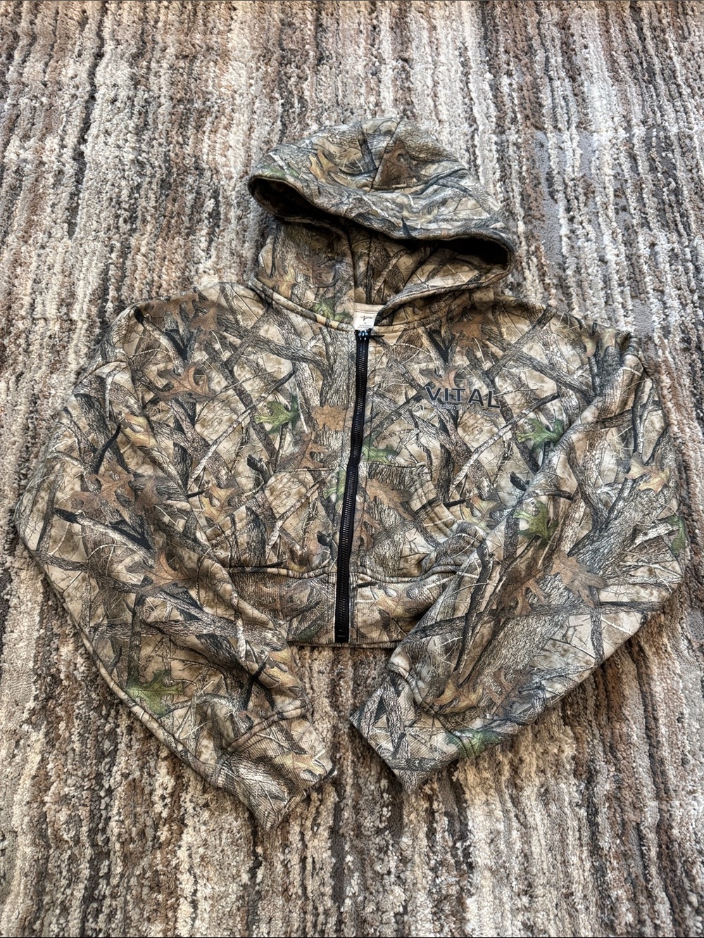 Vital Women's Camo Hooded Bomber Jacket - Realtree-Style